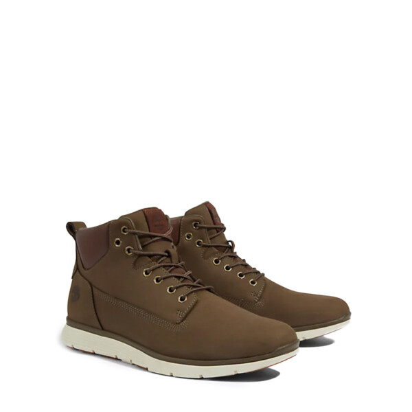 Steve Madden Hodge Anfibi Uomo, Pelle Marrone Chiaro, Numero 43 EU, Con Zip Laterale E Puntale